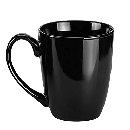 Merakrt™ Coffee Mugs Set of 1 (300 ML, Pack of 1, Black Glossy)