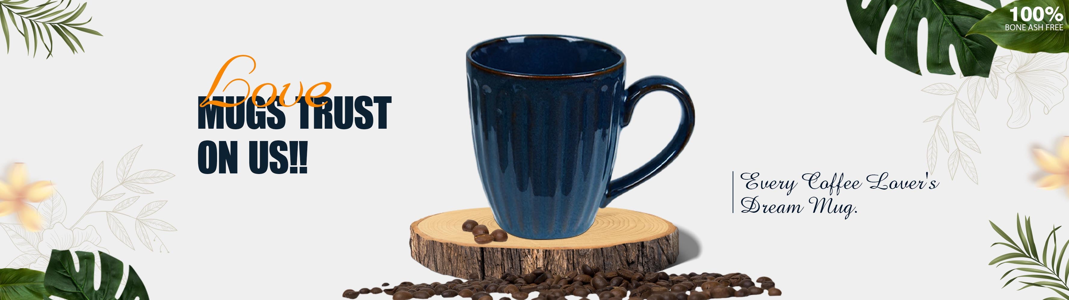 blue glam glam coffee mug ceramic coffee mug