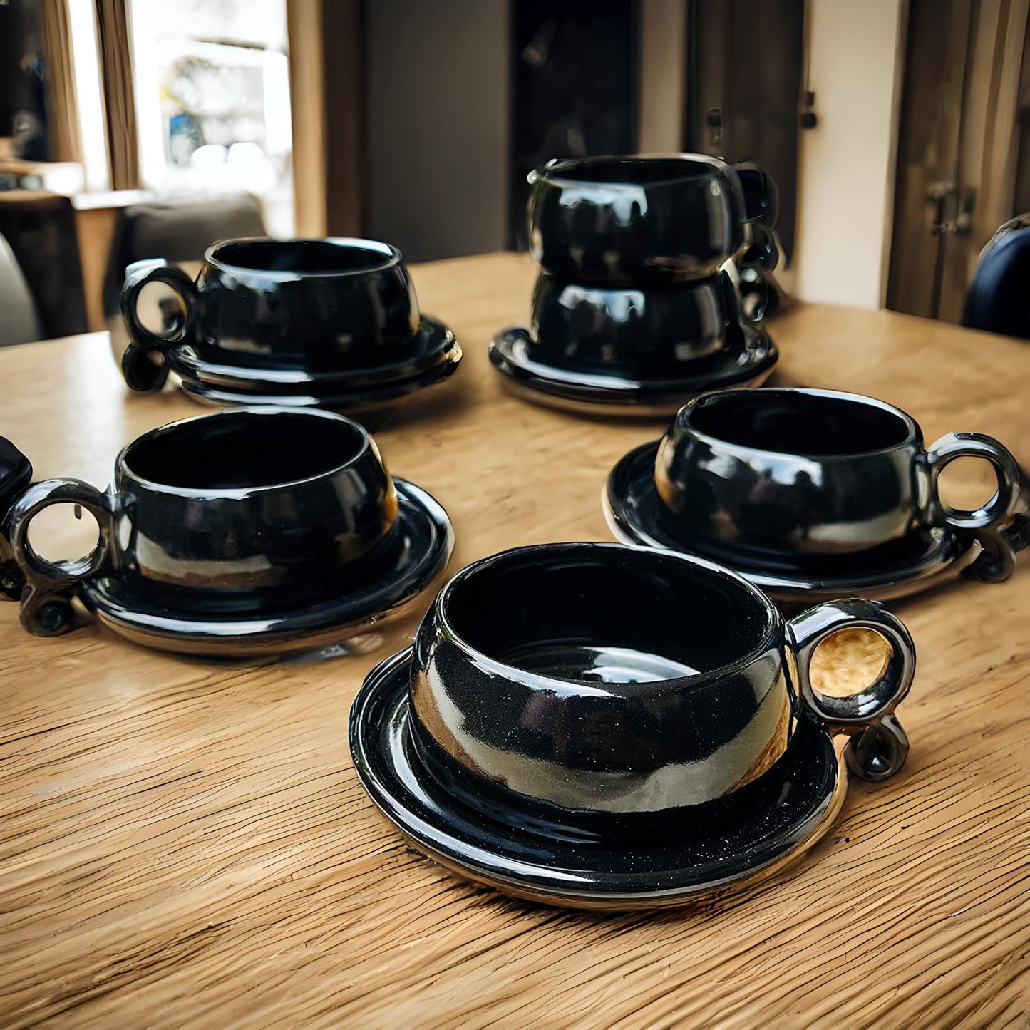 Ceramic Black Tea /Coffee/Milk Cup,Set of 6 Piece ( 150 ML)